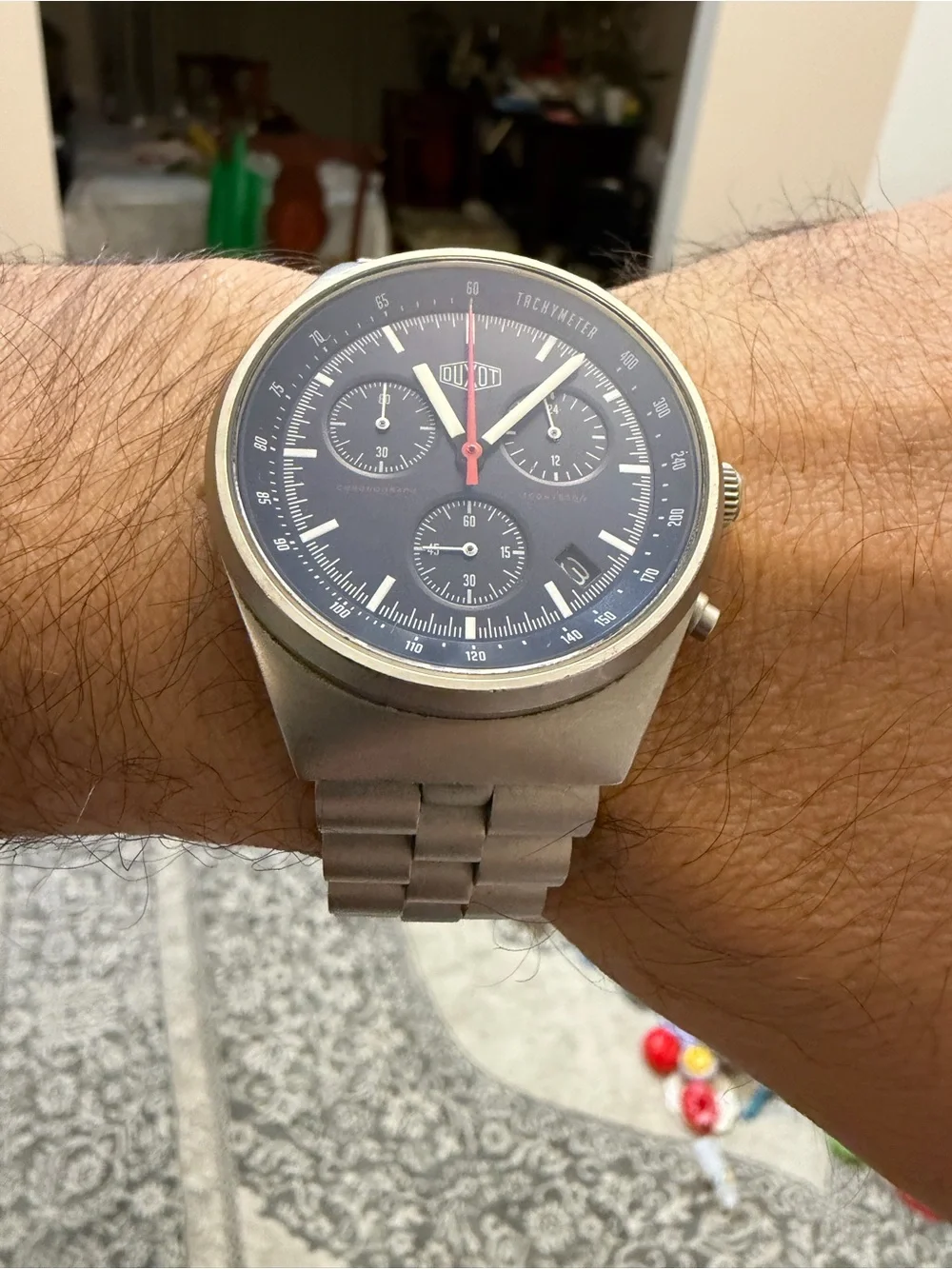 Duxot Consillio Meca-Quartz Chronograph Mens Watch Sapphire DX-2008